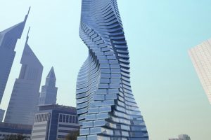 Il rendering della Dynamic Tower a Dubai