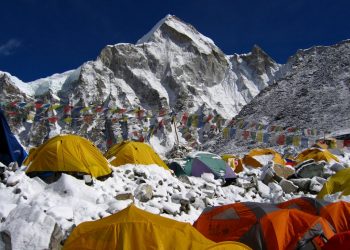 Campo base sull'Everest