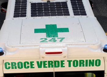 Un'ambulanza della Croce Verde di Torino