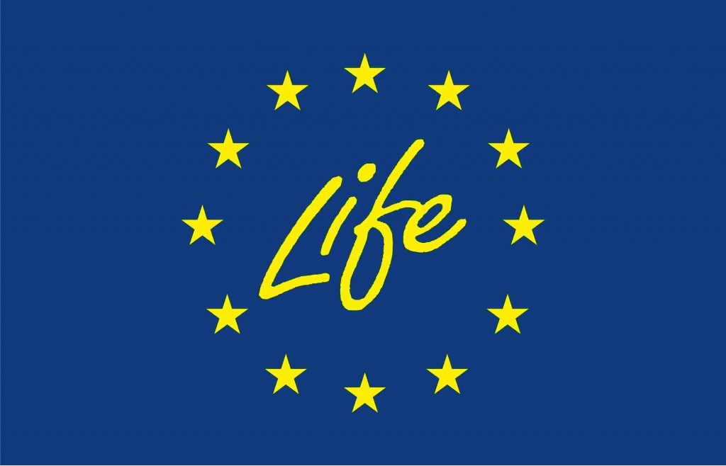 Il logo del progetto Life dell'Unione Europea