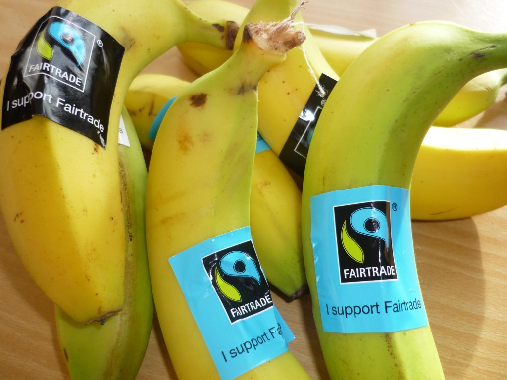 Alcune banane del commercio equo e solidale