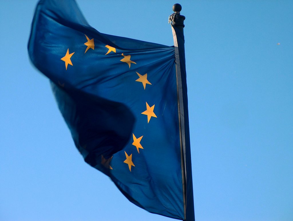 La bandiera dell'Unione Europea