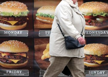 La vetrina di un fastfood