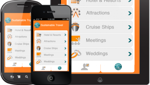 Una schermata della App Green Globe