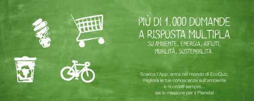 Un banner dell'EcoQuiz