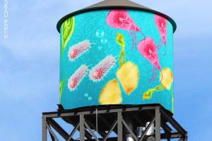 Una delle opere di The Water Tank Project