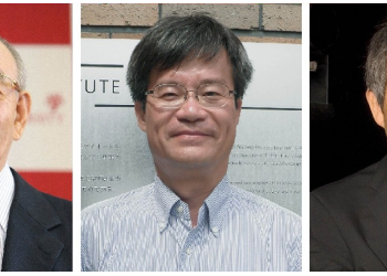 I tre scienziati giapponesi vincitori del premio Nobel 2014 per la Fisica