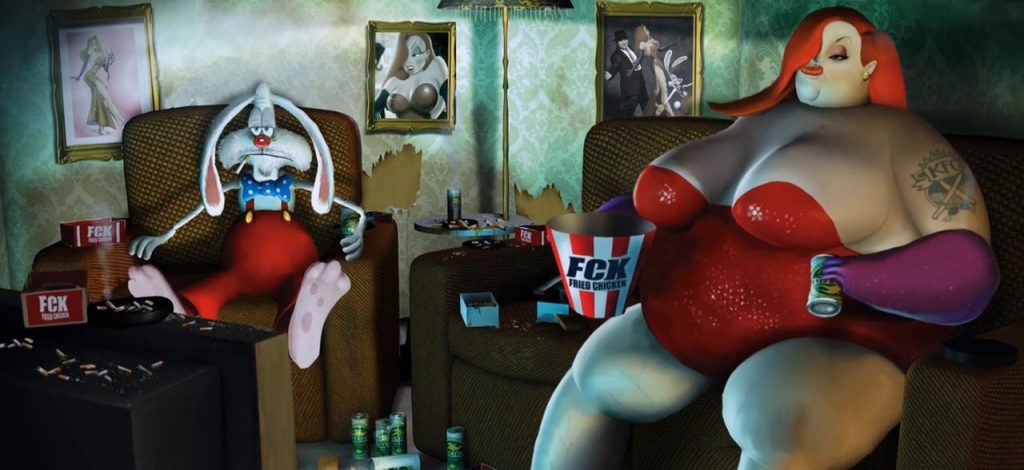 Un frame del video di Steve Cutts