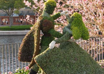 Una delle creazioni presentate al Festival Internazionale dei Giardini