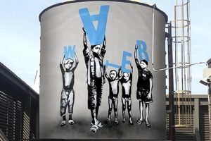 Una delle opere di The Water Tank Project