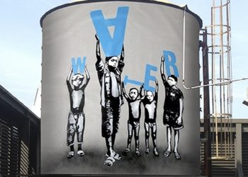 Una delle opere di The Water Tank Project