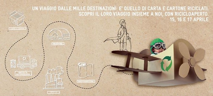 Il banner dell'iniziativa di Comieco