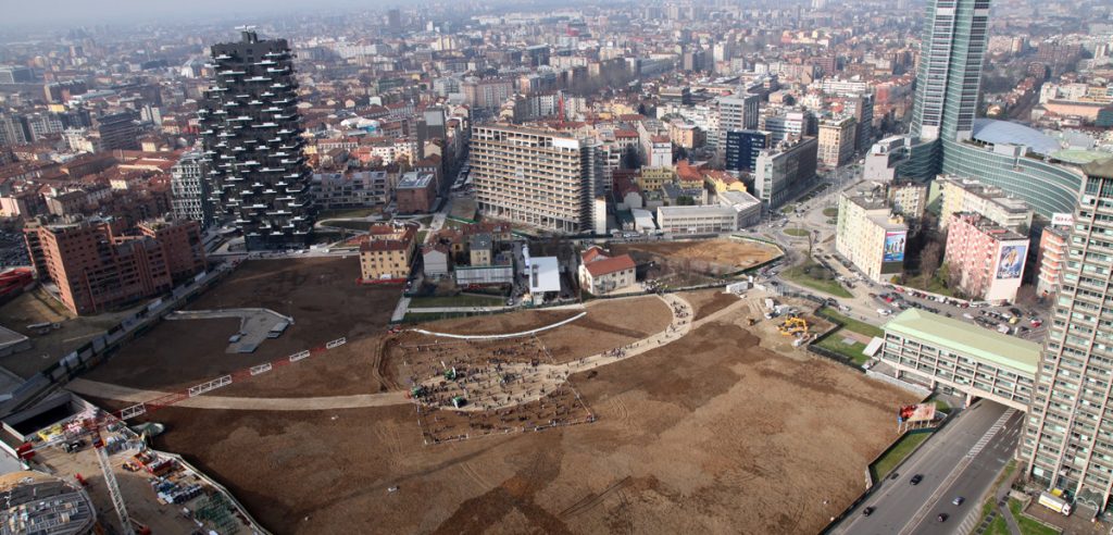 L'area su cui sorgerà il campo di grano (foto: http://www.artribune.com/)