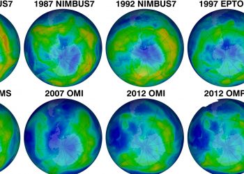 L'evoluzione del buco nell'Ozono (foto: pixshark.com)