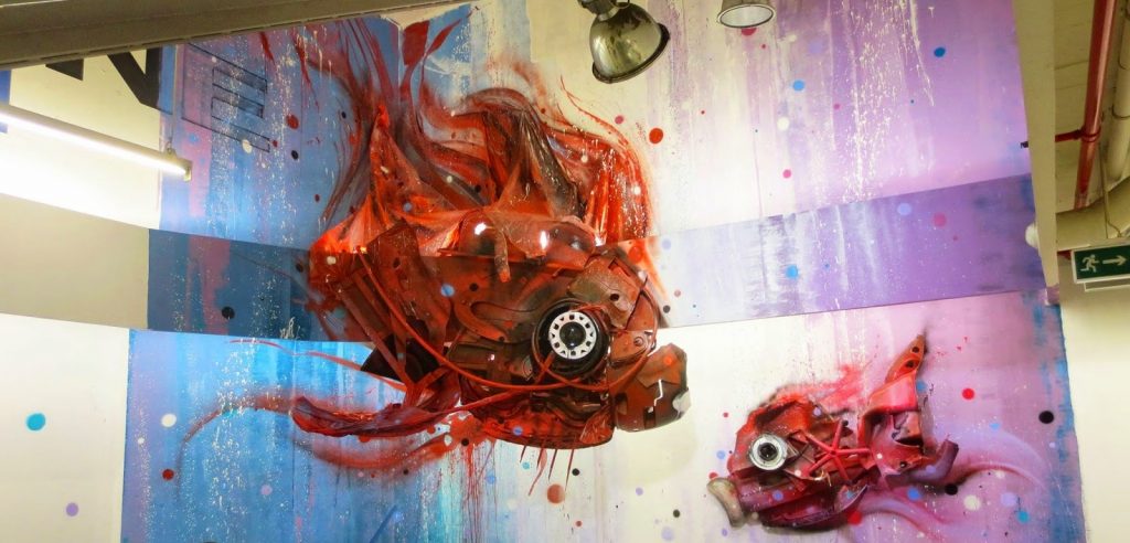 Una creazione dell'artista Bordalo II. Foto: www.streetartnews.net