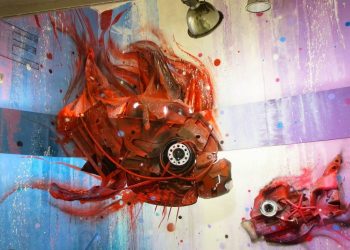 Una creazione dell'artista Bordalo II. Foto: www.streetartnews.net