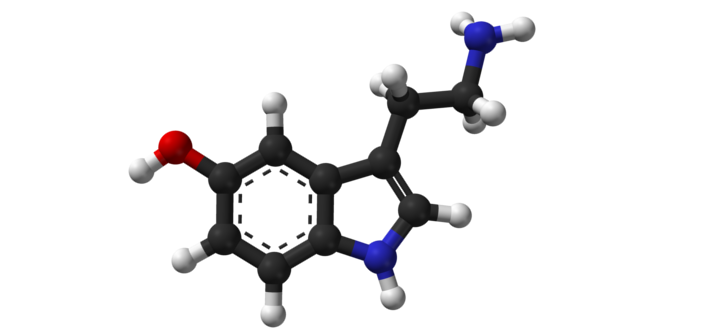 Una molecola di serotonina