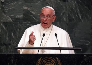 Papa Francesco all'ONU (foto: www.vita.it)