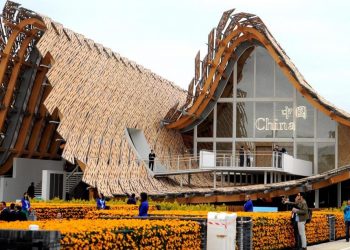 Il padiglione cinese in bambù a Expo 2015