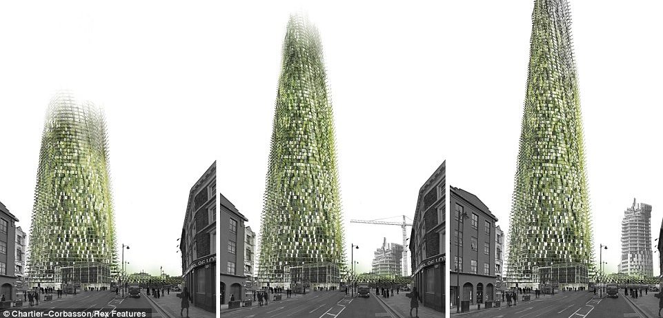 un progetto di architettura organica è ultimamente al centro dell'attenzione di riviste specializzate e degli architetti londinesi: è l'organic skyscraper