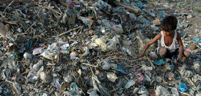 Inquinamento da plastica monouso in India