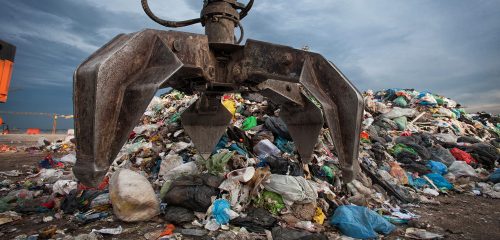 piattaforma di smaltimento rifiuti