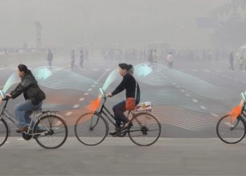 bicicletta mangia smog