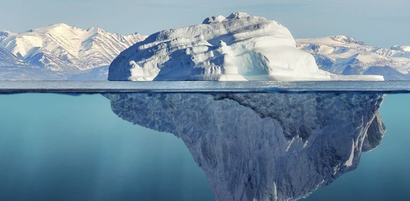 distaccamento di un iceberg