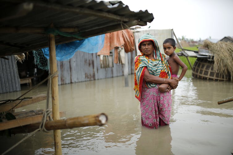 inondazione Asia, Copyright: Abir Abdullah EPA (https://theconversation.com)