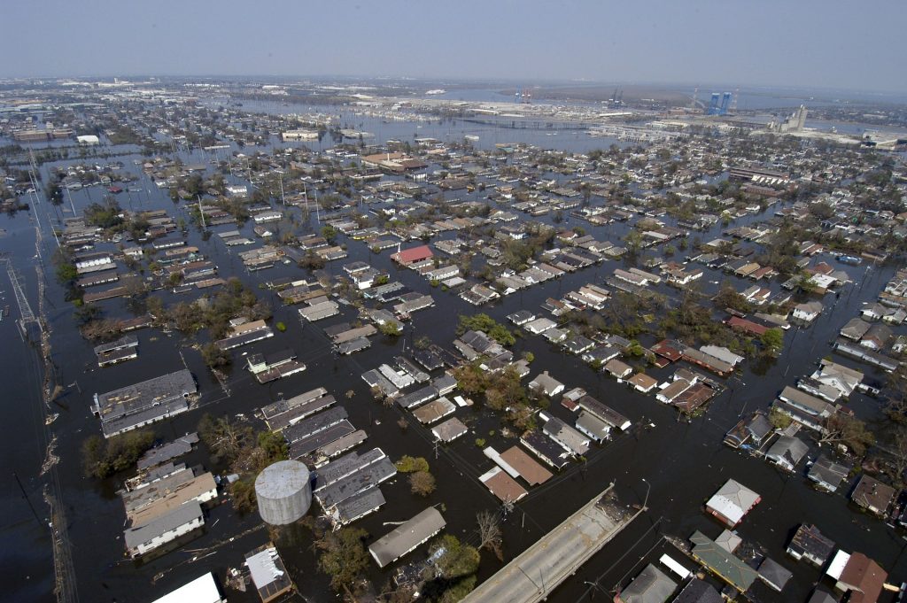 Giustizia climatica: danni dell'uragano Katrina New Orleans (https://pixabay.com/)