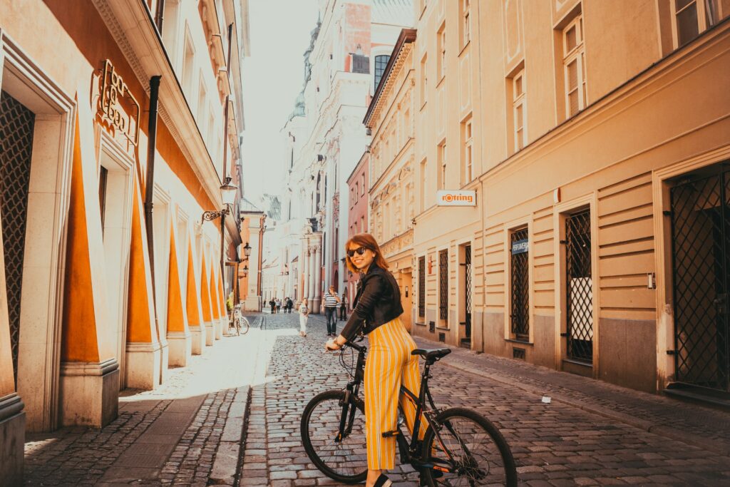 a lavoro in bici